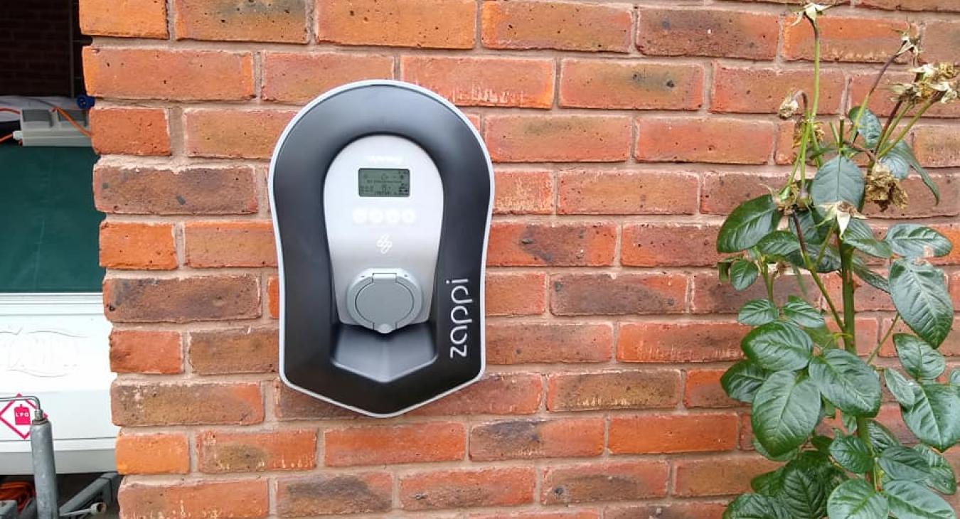 Zappi Home EV charger Installation by PG Electrics, Cwmbran
